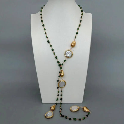 GoldenVine Pearl Necklace - Voisson