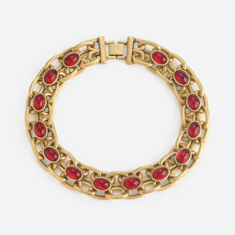 Grand Cabochon Chain Necklace - Voisson