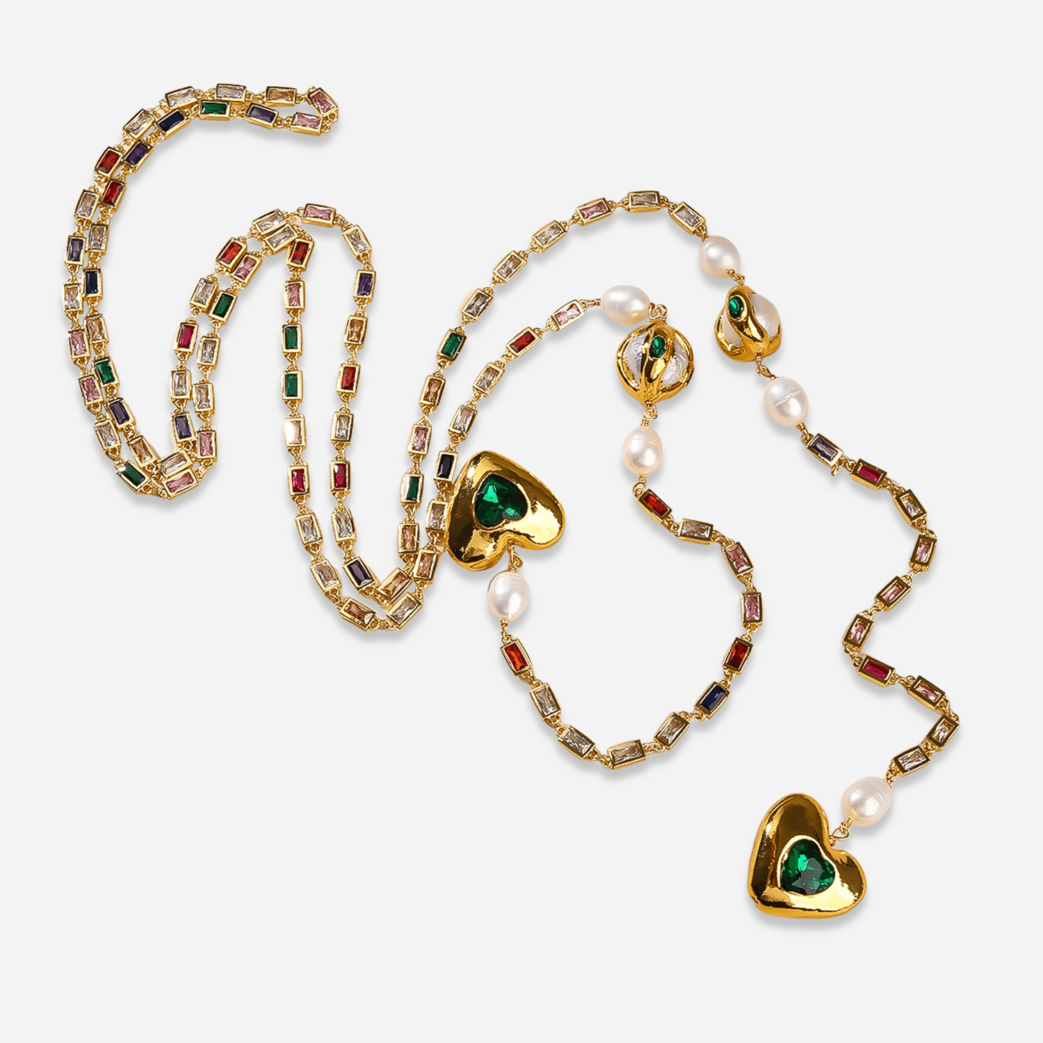 Heart Drop Pearl Necklace - Voisson