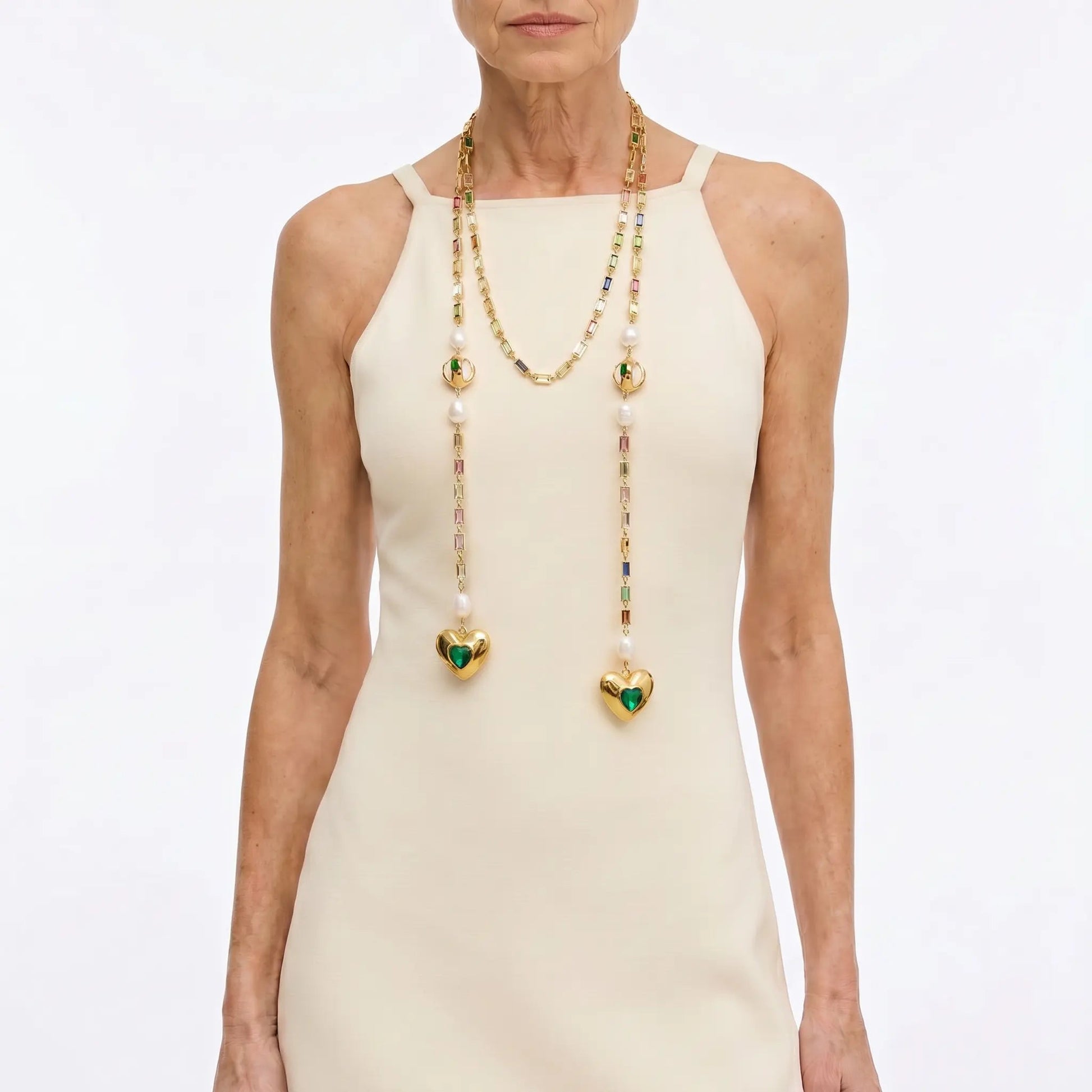 Heart Drop Pearl Necklace - Voisson
