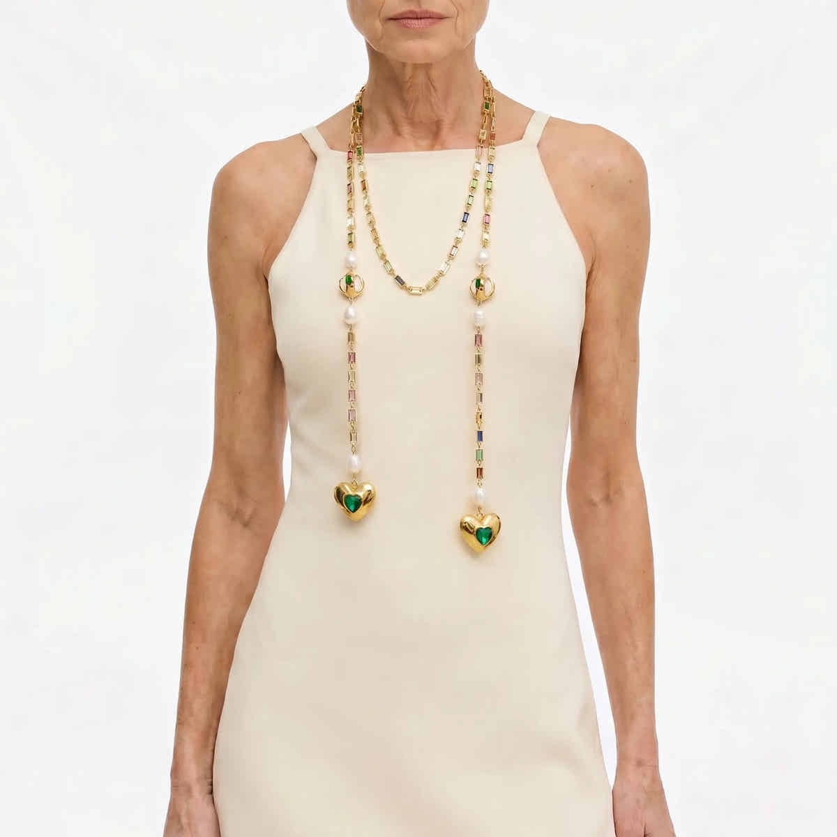 Heart Drop Pearl Necklace - Voisson