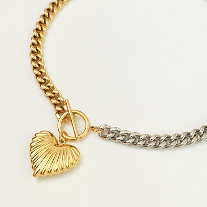Heartline Chain Necklace - Voisson
