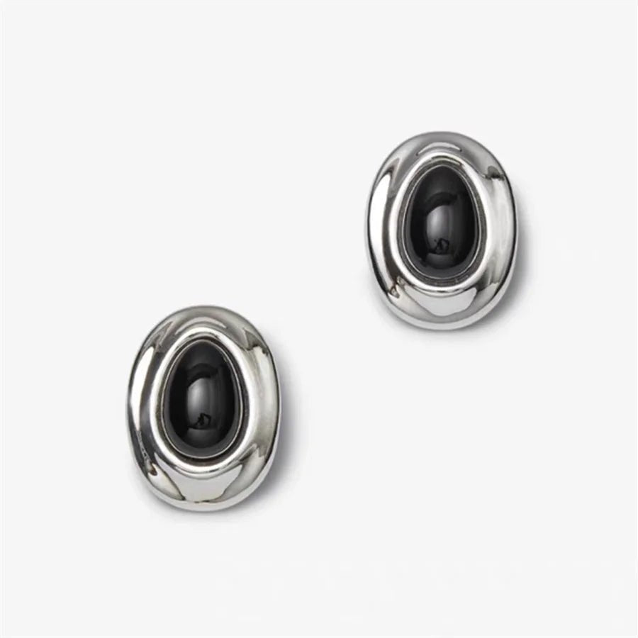 Henrietta’s Heirloom Natural Agate Open Earrings - Voisson