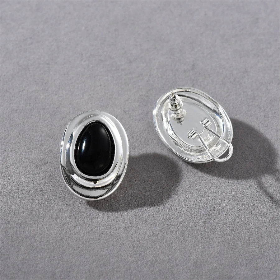 Henrietta’s Heirloom Natural Agate Open Earrings - Voisson