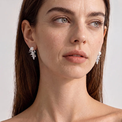 Pearl Starburst Earrings