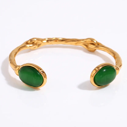 Gemstone Vine Cuff Bracelet