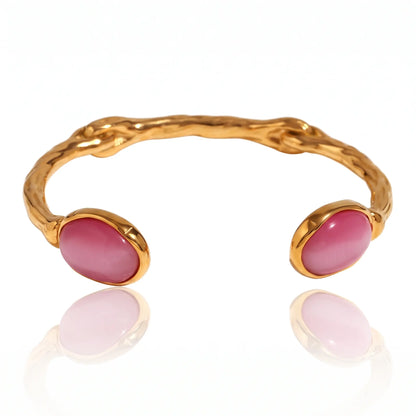 Gemstone Vine Cuff Bracelet