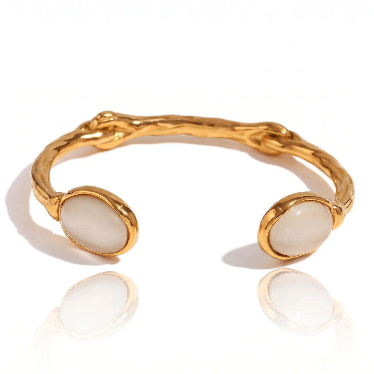 Gemstone Vine Cuff Bracelet