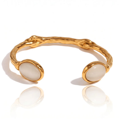 Gemstone Vine Cuff Bracelet