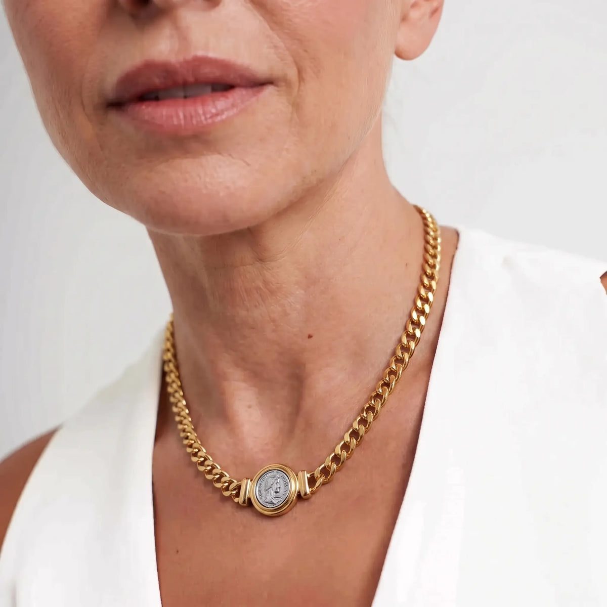 Roman Medallion Necklace