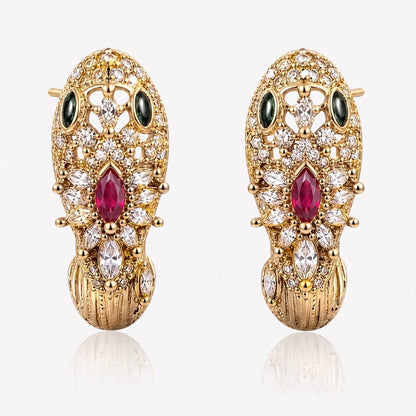 Majesty Serpent Crystal Earrings