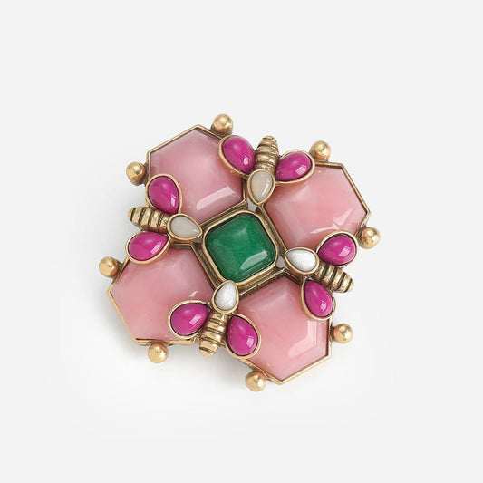Honeycomb Garden Brooch - Voisson