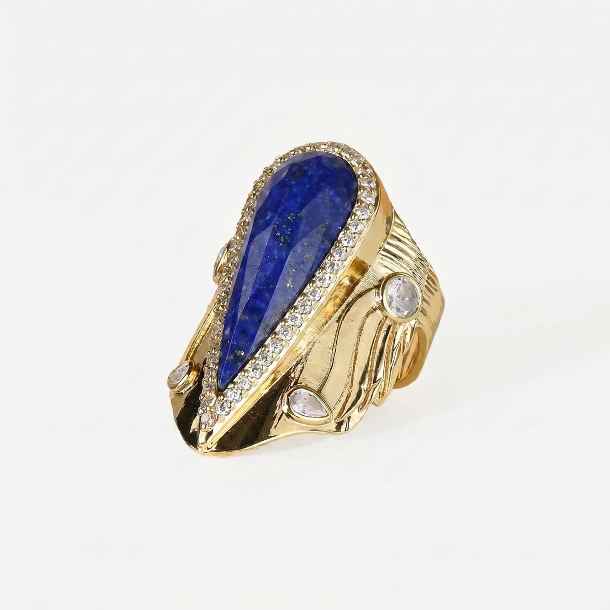 Iconic Teardrop Halo Ring - Voisson