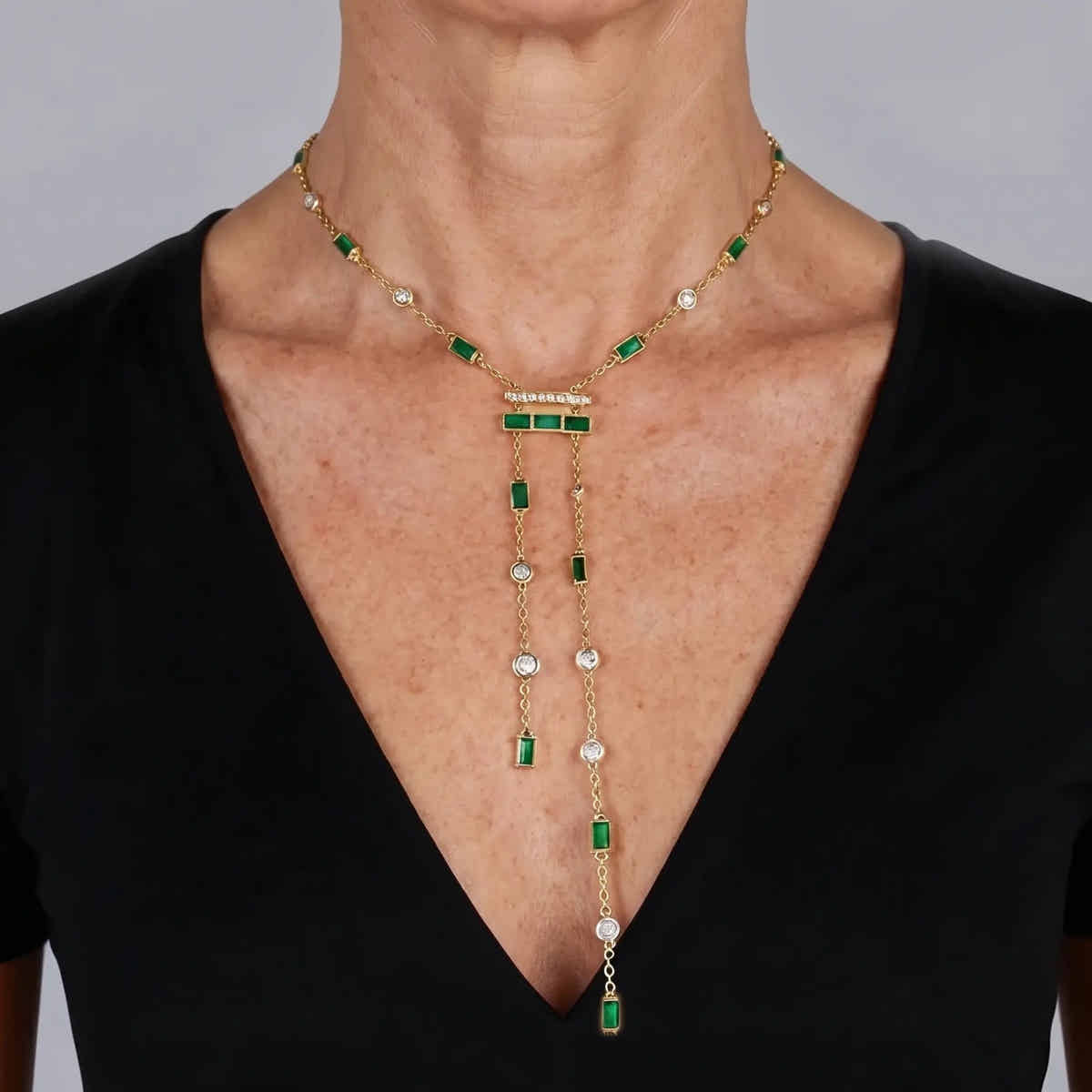 Imperial Cascade Drop Necklace - Voisson