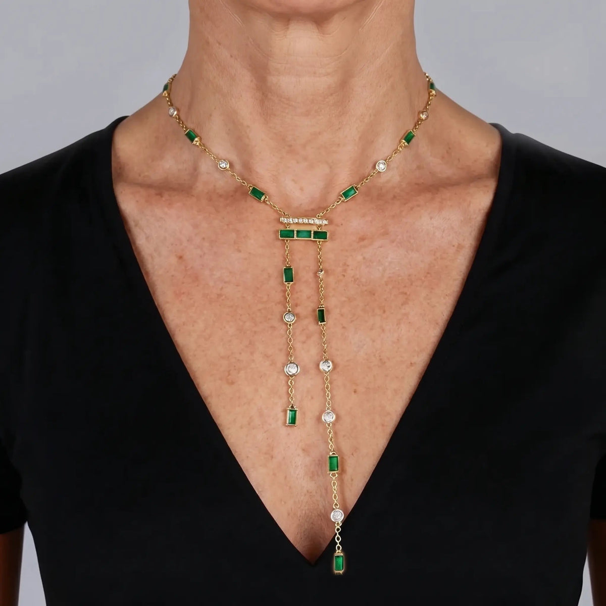 Imperial Cascade Drop Necklace - Voisson