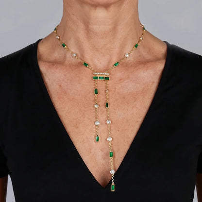 Imperial Cascade Drop Necklace - Voisson