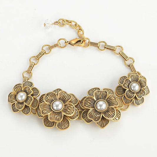 Imperial Flora Statement Bracelet - Voisson