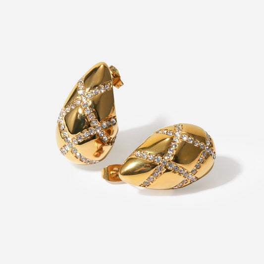 Imperial Lattice Drop Earrings - Voisson