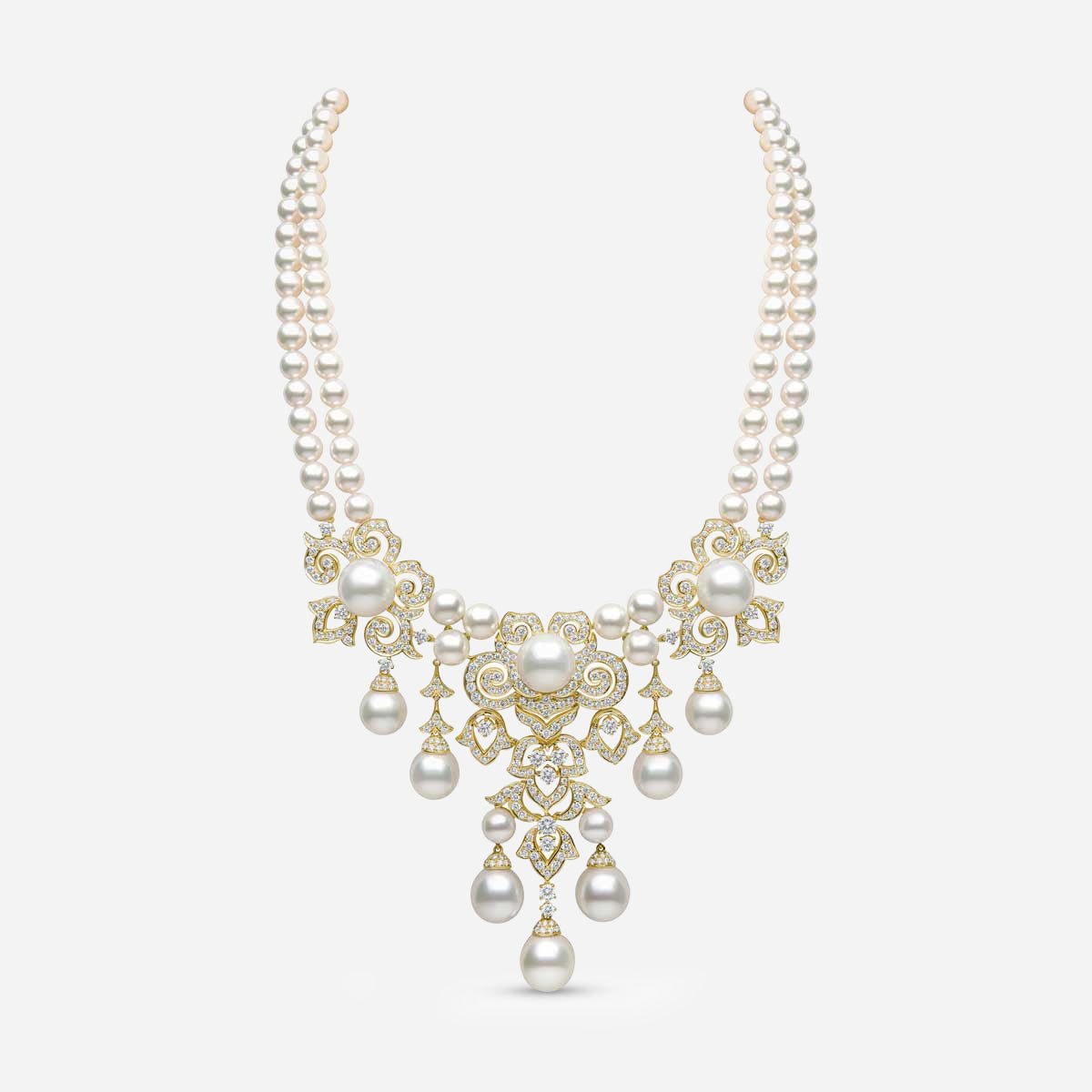Imperial Pearl Cascade Necklace - Voisson