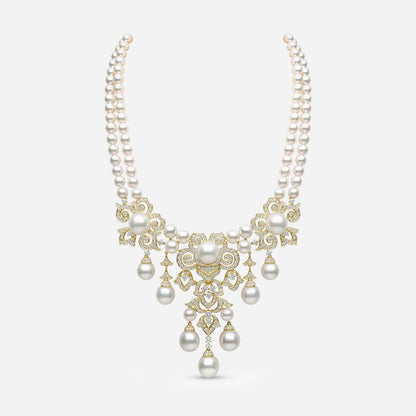 Imperial Pearl Cascade Necklace - Voisson