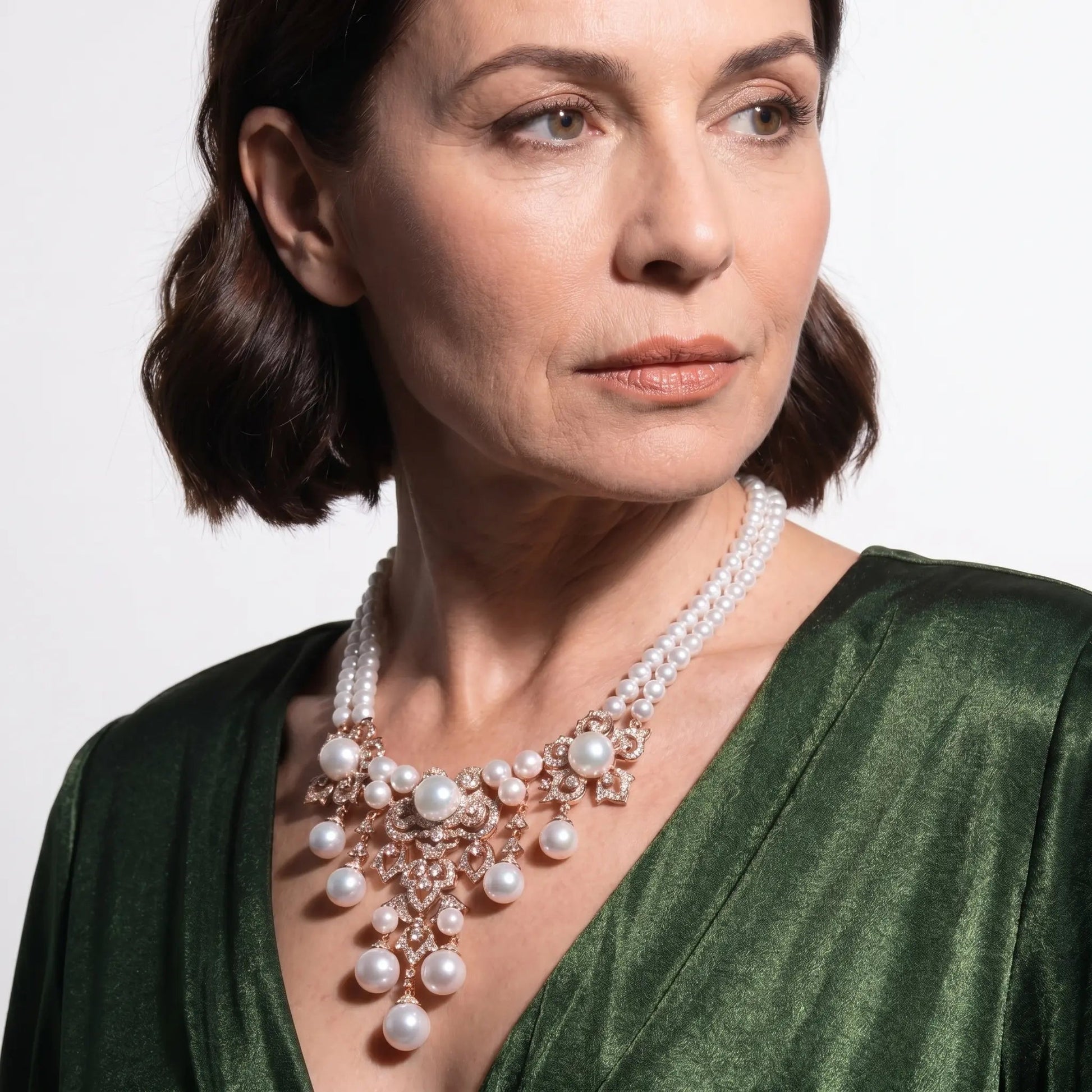 Imperial Pearl Cascade Necklace - Voisson