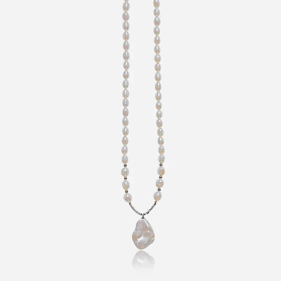 Ivory Drop Pearl Necklace - Voisson