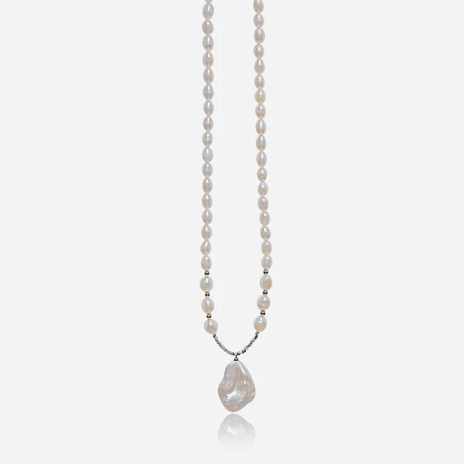 Ivory Drop Pearl Necklace - Voisson