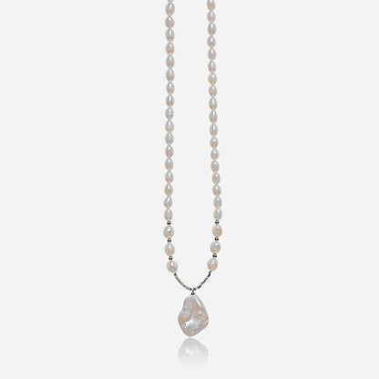 Ivory Drop Pearl Necklace - Voisson