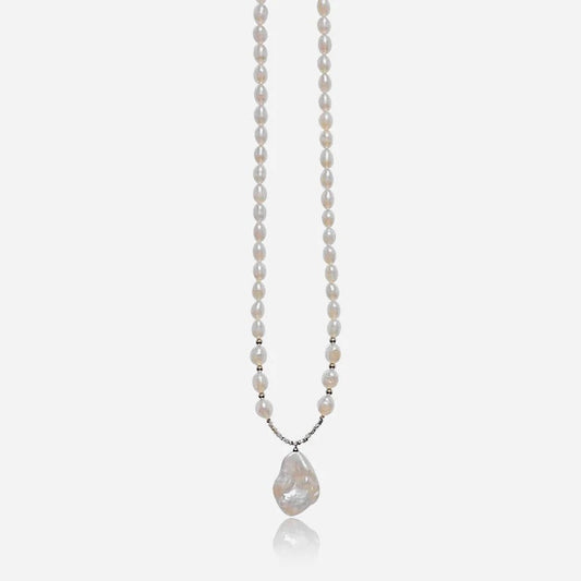 Ivory Drop Pearl Necklace - Voisson