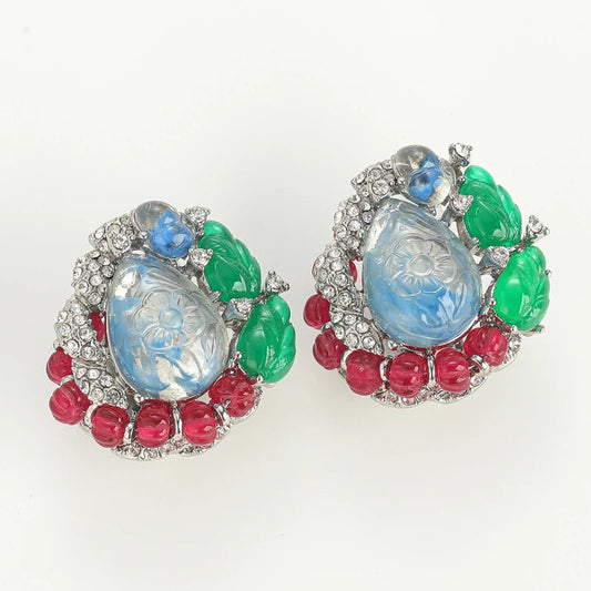 Jardin Luxe Clip On Earrings - Voisson