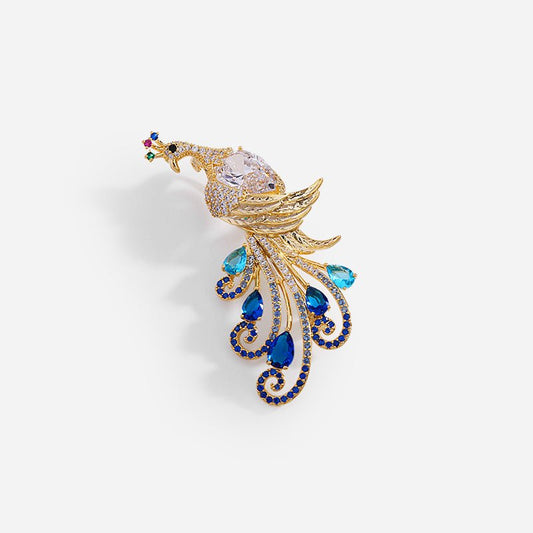 Jewelcrest Peacock Brooch - Voisson