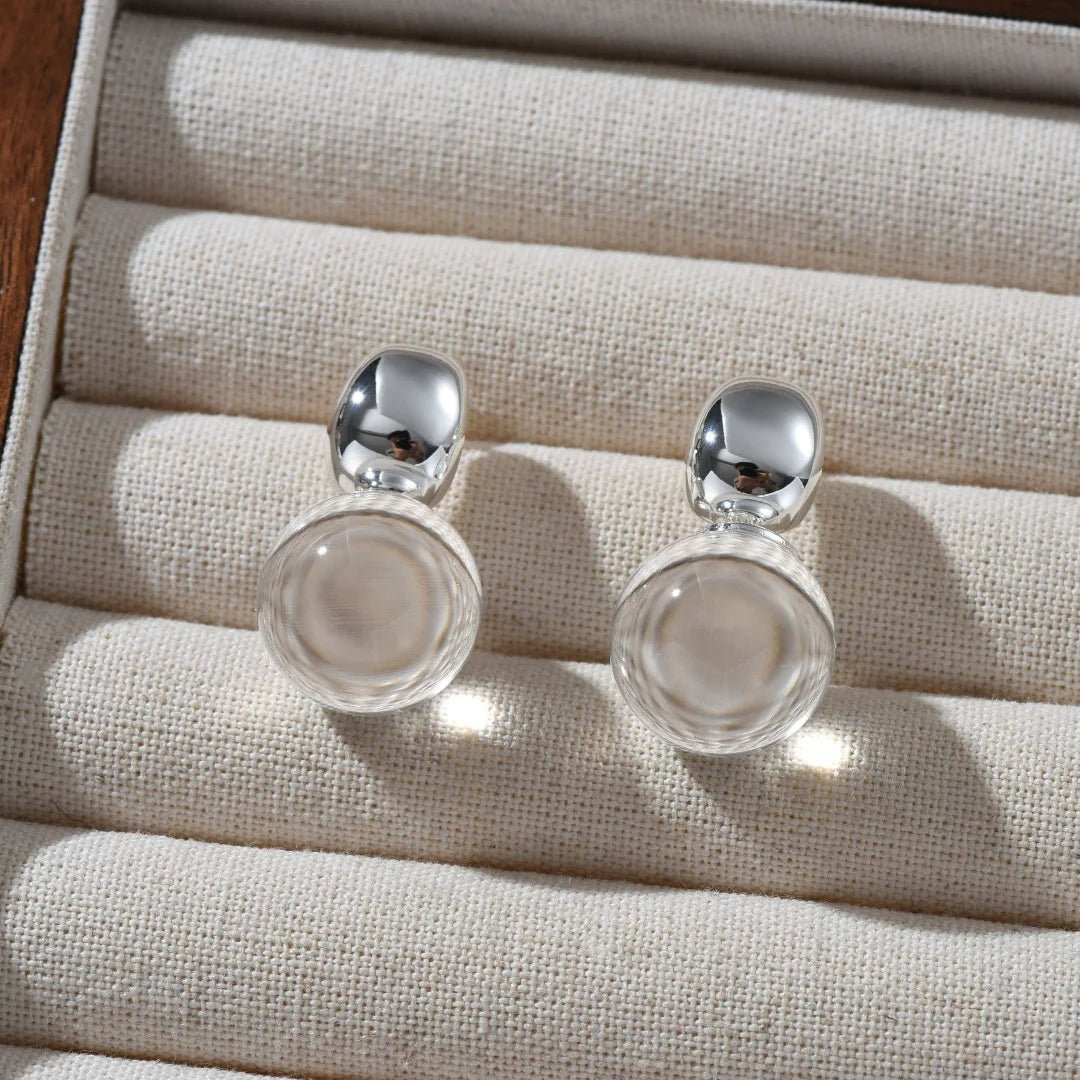 KarismaBall Crystal Stud Earrings - Voisson