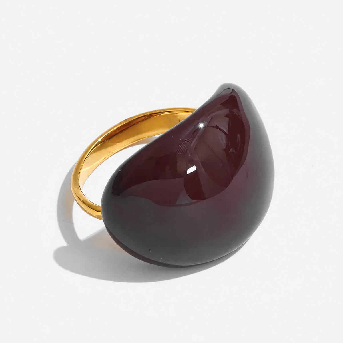 Lava Drop SS Enamel Ring - Voisson