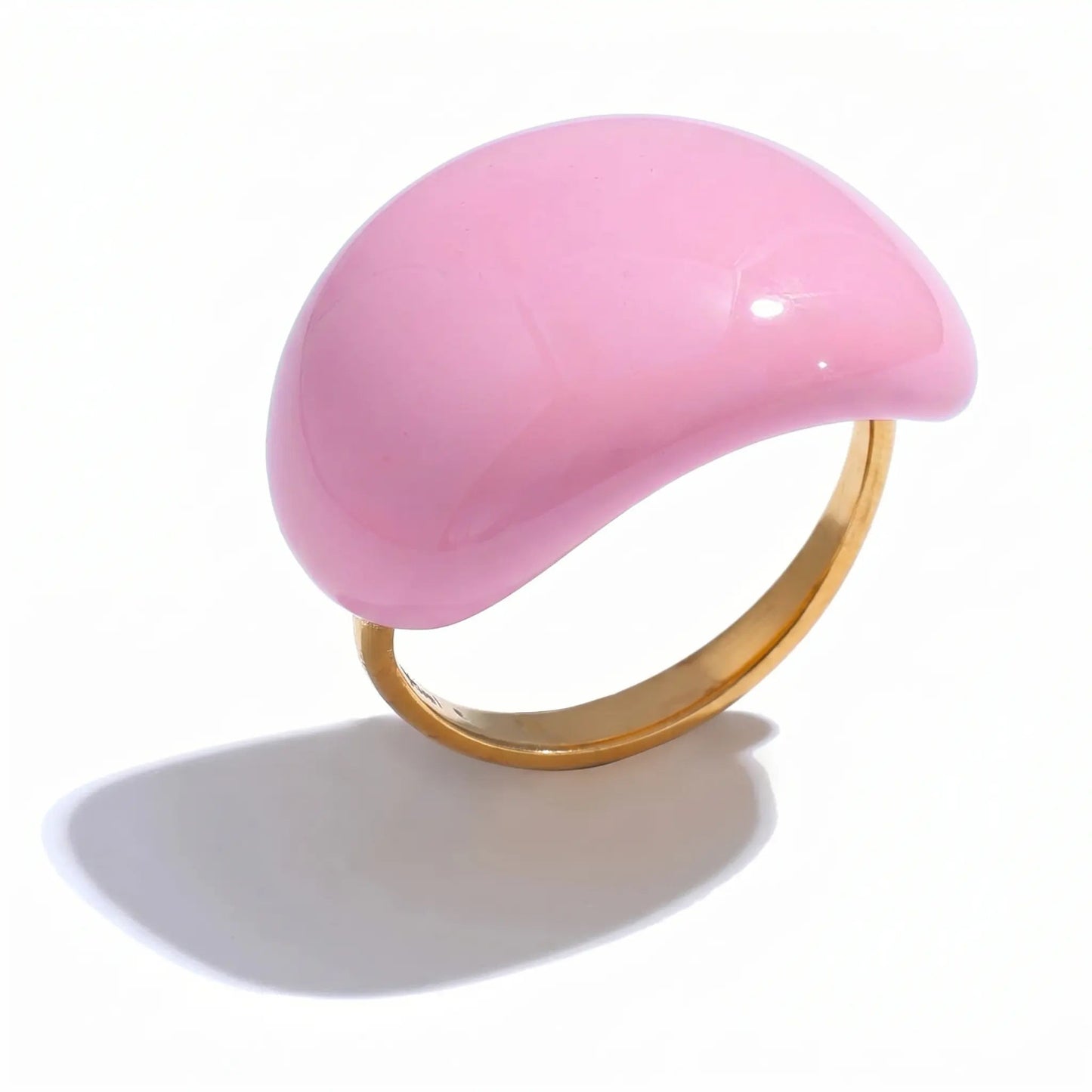Lava Drop SS Enamel Ring - Voisson