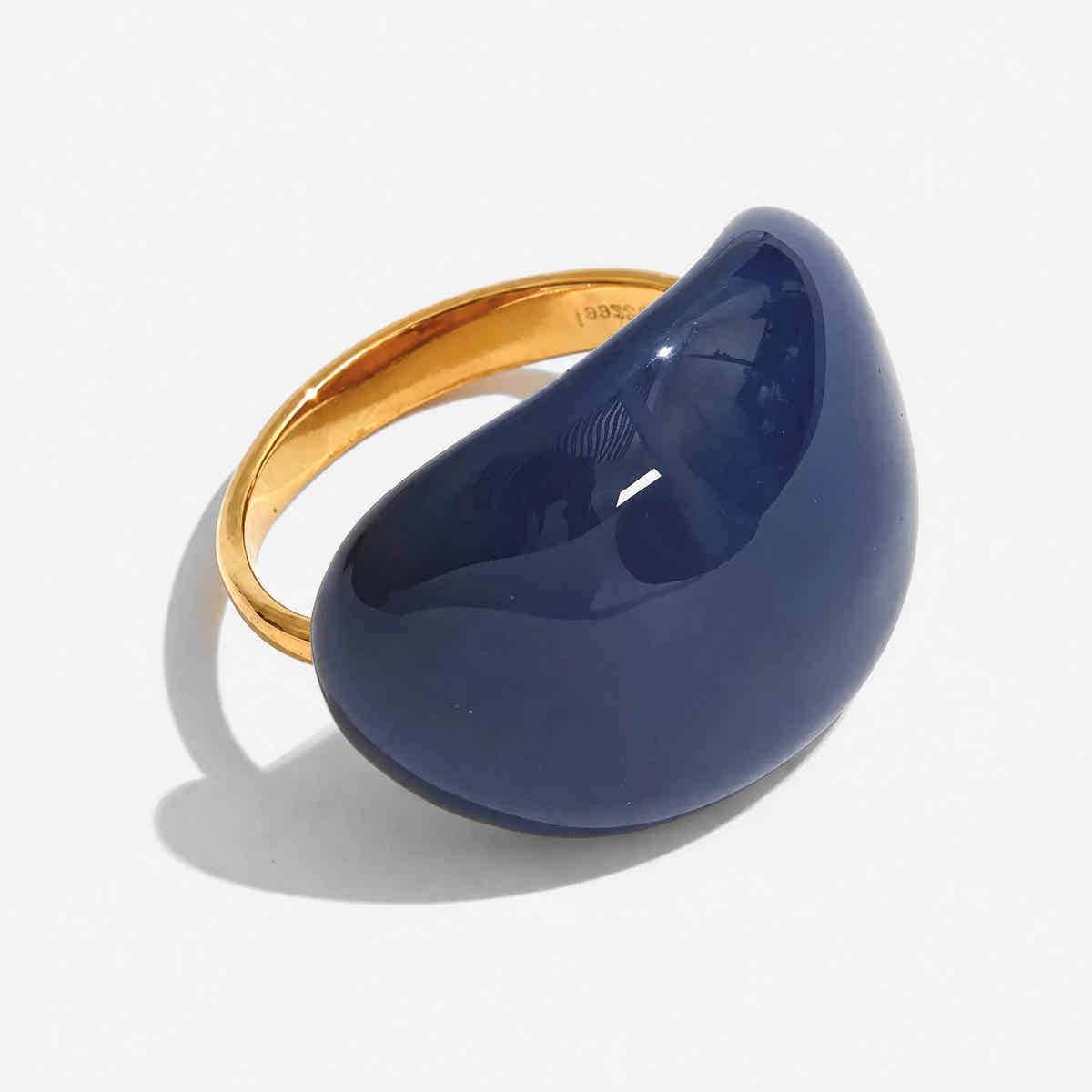 Lava Drop SS Enamel Ring - Voisson