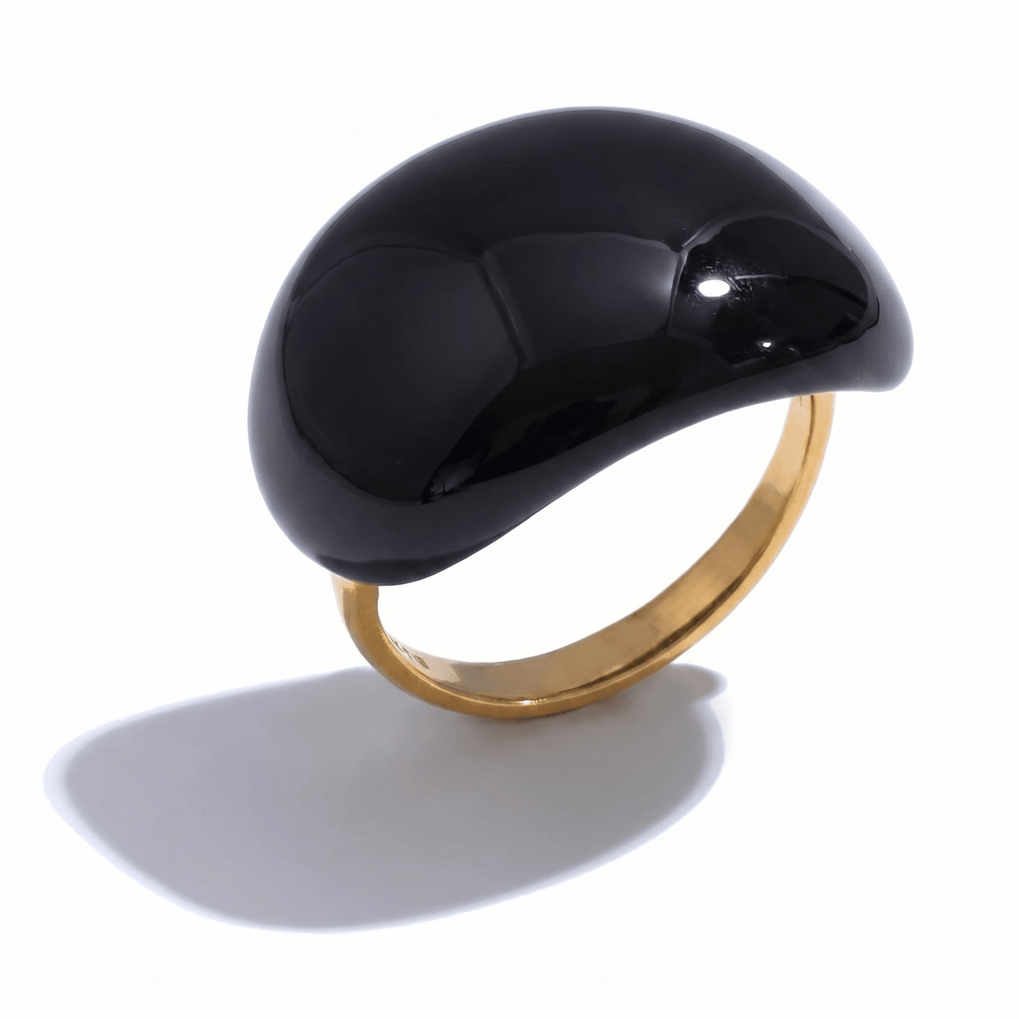 Lava Drop SS Enamel Ring - Voisson