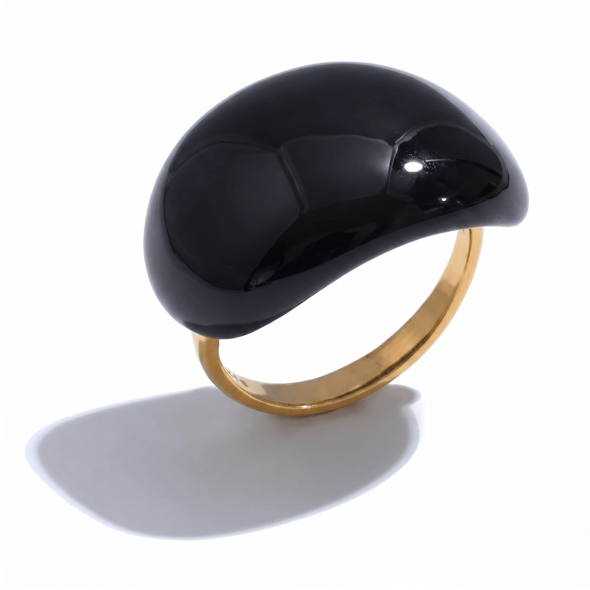 Lava Drop SS Enamel Ring - Voisson