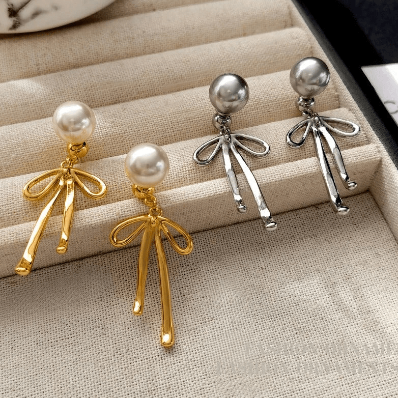 LopsidedLumina Pearl Drop Earrings - Voisson