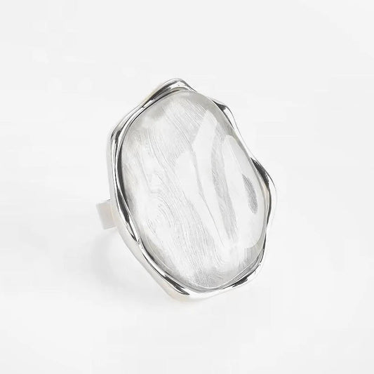 LoveEcho Natural Stone Crystal Ring - Voisson