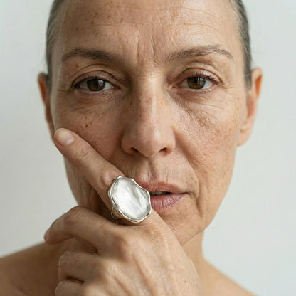 LoveEcho Natural Stone Crystal Ring - Voisson