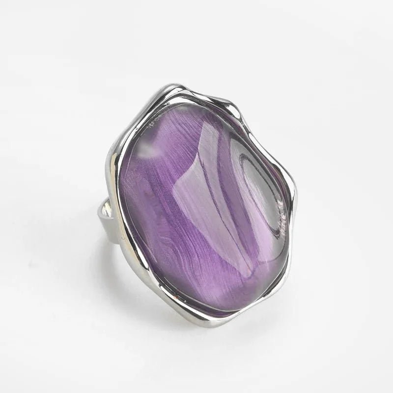 LoveEcho Natural Stone Crystal Ring - Voisson