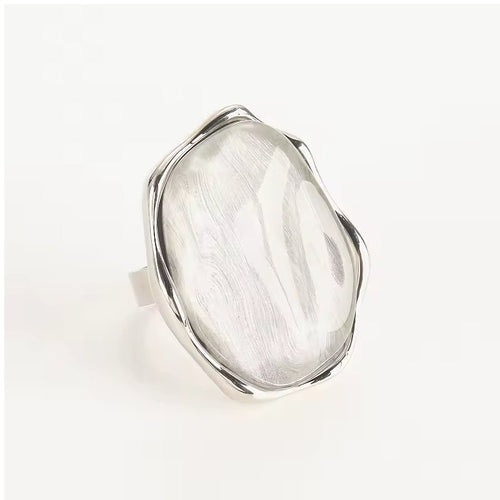 LoveEcho Natural Stone Crystal Ring - Voisson