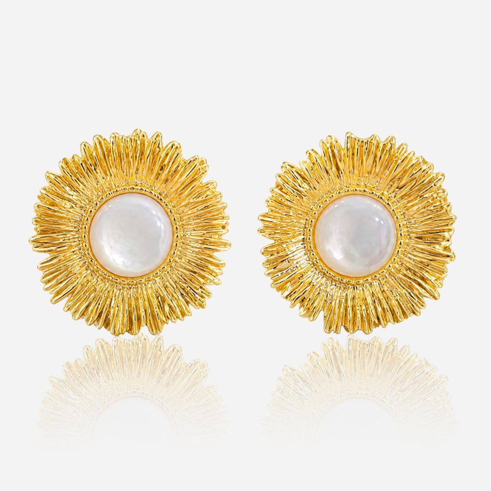Luminous Halo Stud Earrings - Voisson
