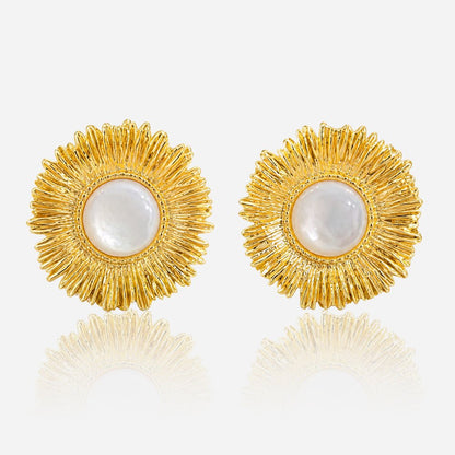 Luminous Halo Stud Earrings - Voisson