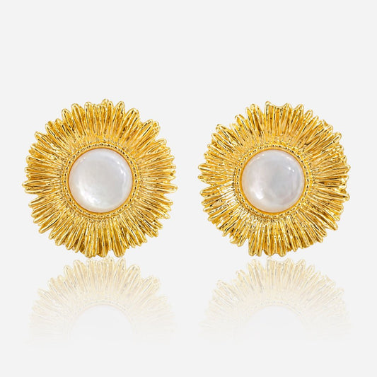 Luminous Halo Stud Earrings - Voisson