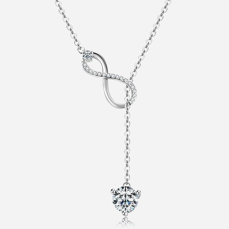 Luminous Infinity Drop Necklace - Voisson