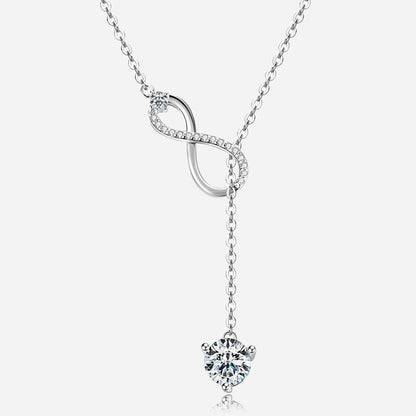 Luminous Infinity Drop Necklace - Voisson