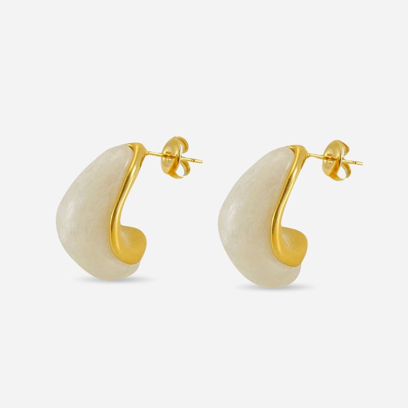 Luna Curve Earrings - Voisson