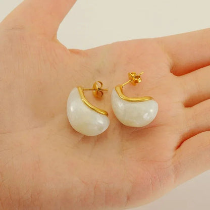 Luna Curve Earrings - Voisson
