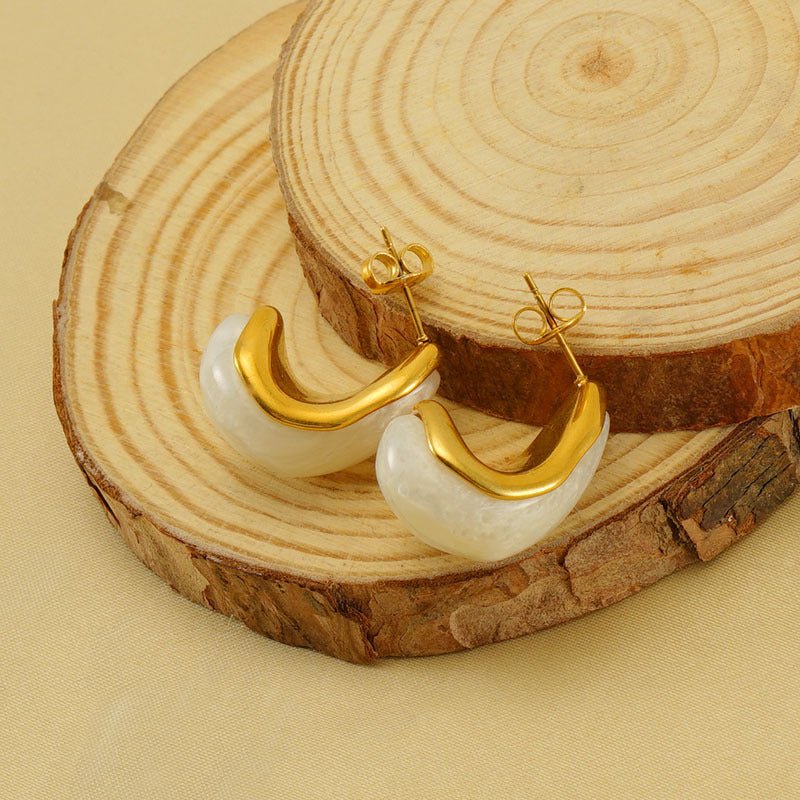 Luna Curve Earrings - Voisson